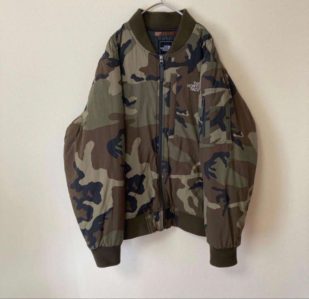 THE NORTH FACE 迷彩 MA-1ジャケット サイズM - メルカリ