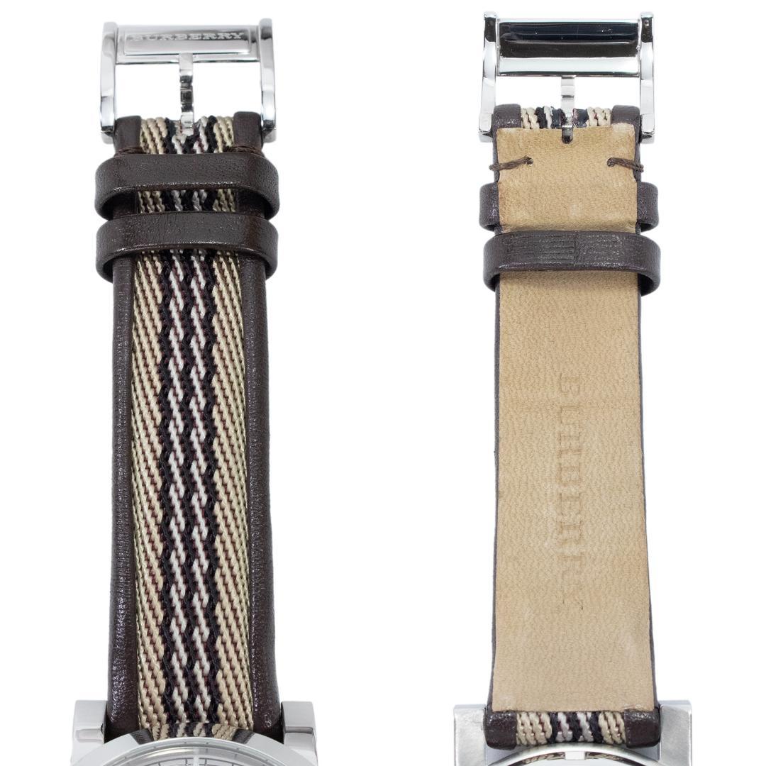 稼働品 バーバリー 腕時計 メンズ エンデュランス ベージュ クロノ