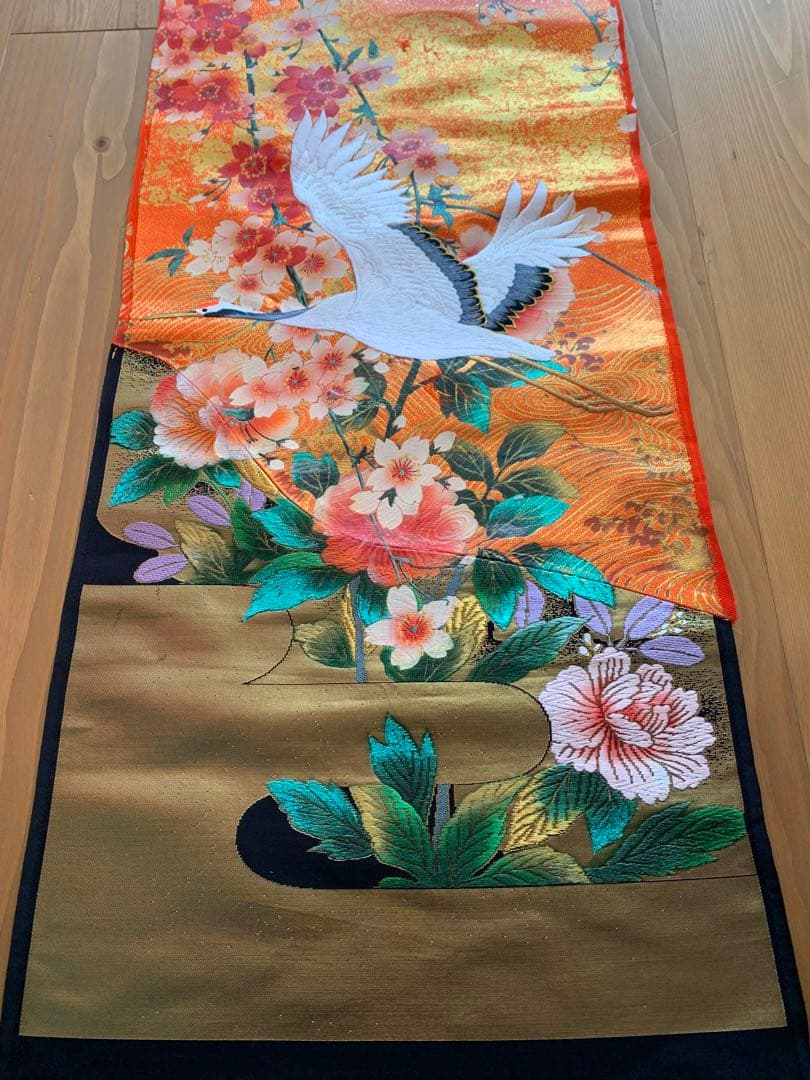 ★京都発・豪華絢爛・新品　西陣織打掛　鶴　織物・タペストリー！ ☆京都発・豪華絢爛・新品 西陣織打掛 鶴 織物・タペストリー！ - メルカリ