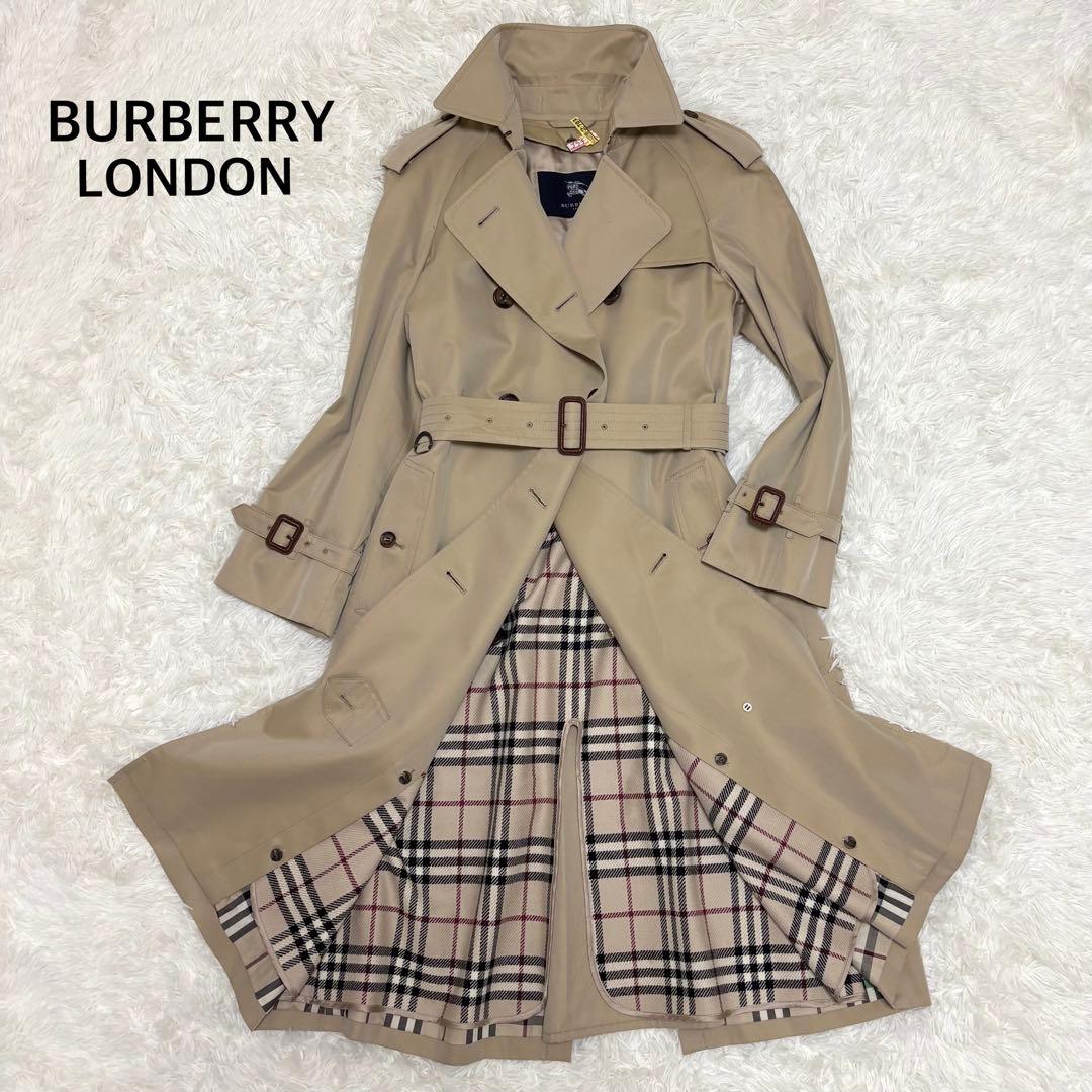 美品 バーバリー ロンドン トレンチコート ライナー ハニーベージュ