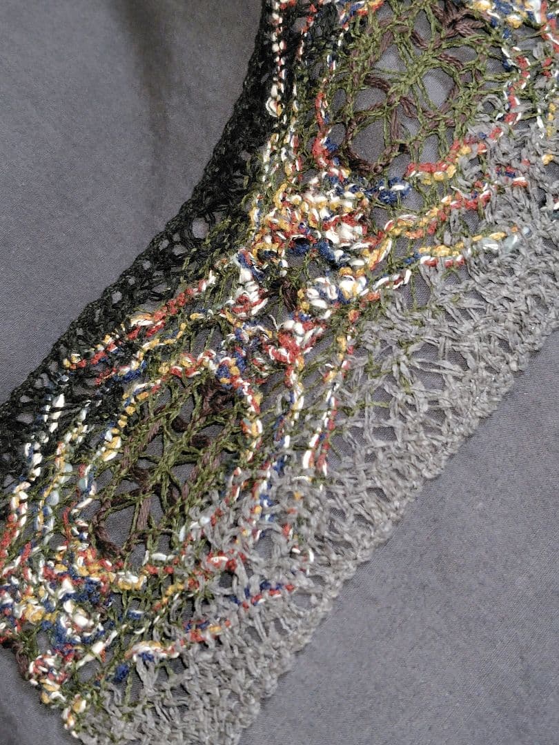 《M.&KYOKO》 ワイドパンツ　クマムレースポケット付き　 佐藤繊維