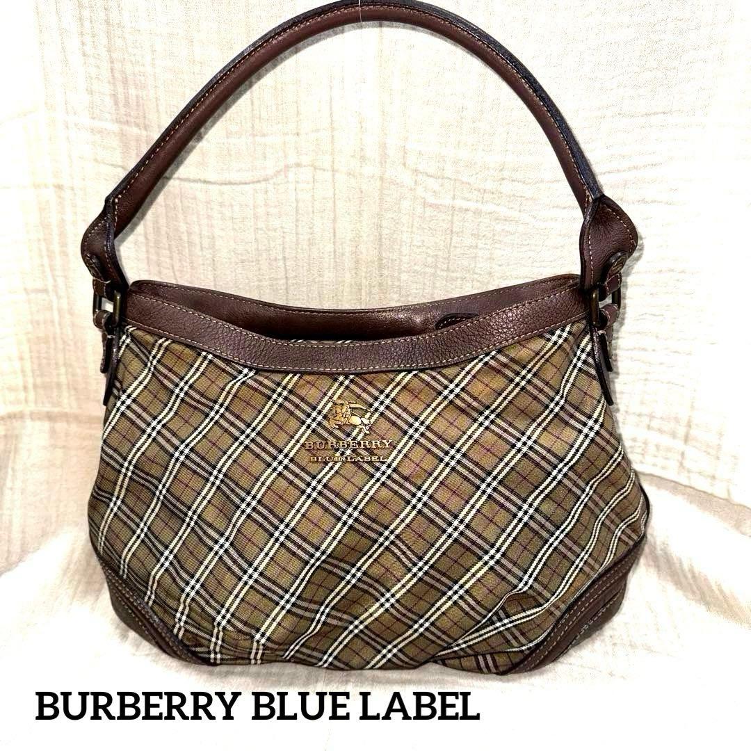 レア　BURBERRY バーバリー　ハンドバック　肩掛け　チェック柄　Y2K BURBERRY（バーバリー） ノバチェック ショルダーバッグ ベージュ