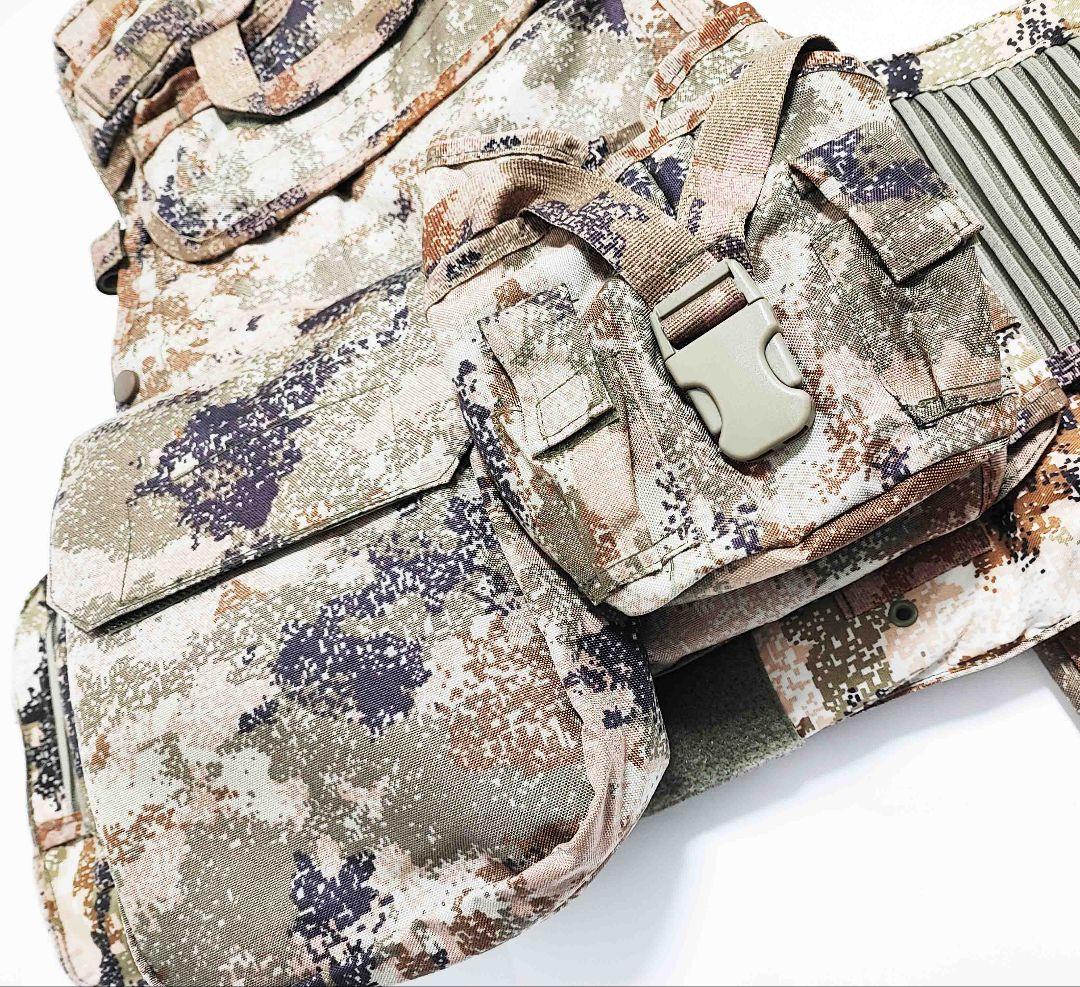 中国軍 中国人民解放軍 21式 星空荒漠迷彩 プレートキャリア 実物生地
