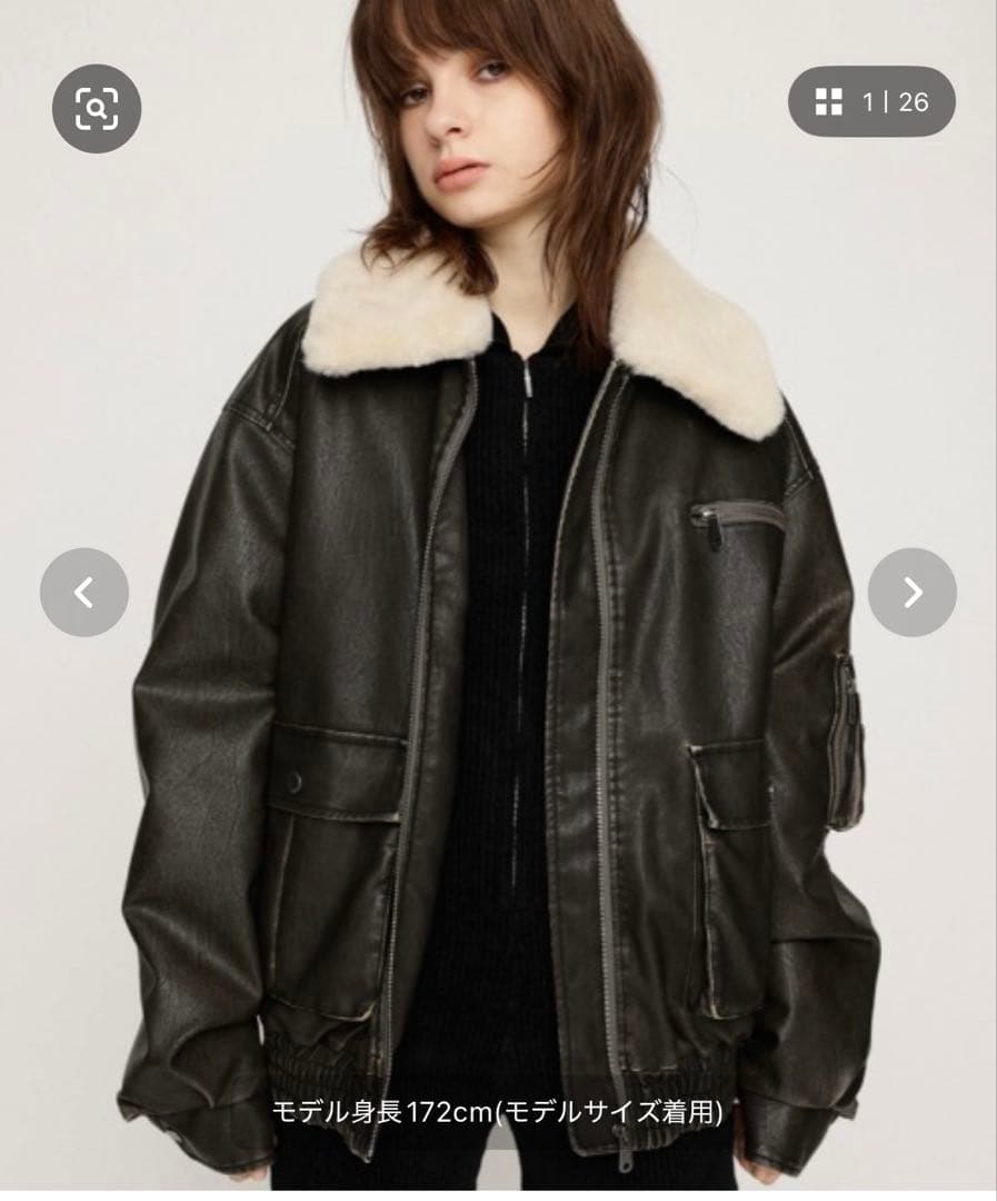 SLY スライ VINTAGE F／LEATHER S／ブルゾンBLK SLY VINTAGE F／LEATHER S／ブルゾン BLK -ファッション通販 FASHION