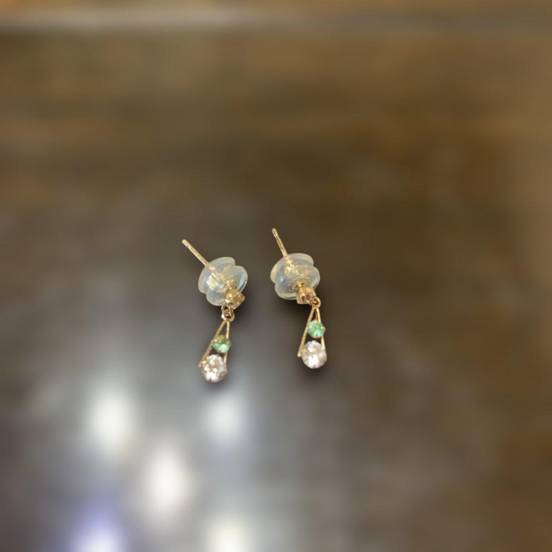 ジュエリーツツミ　k18 ピアス ジュエリーツツミ K18イエローゴールドダイヤモンドピアス