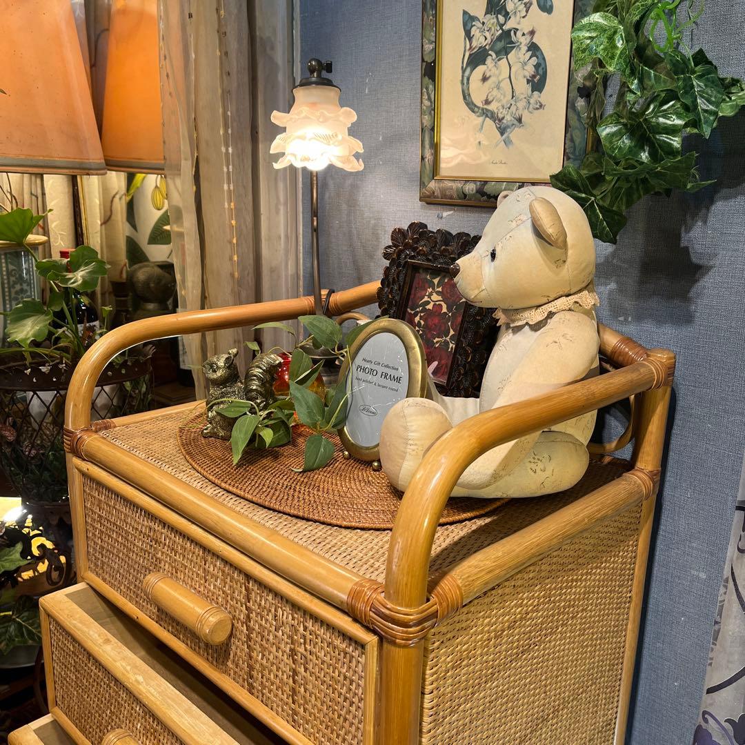 籐 ラタン 5段 チェスト 箪笥 軽量コンパクト - メルカリ