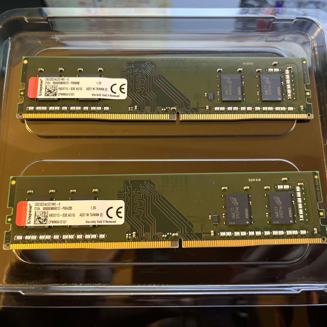 DDR4-3200 Kingston CBD32D4U2S1ME-8 2枚組 - メルカリ