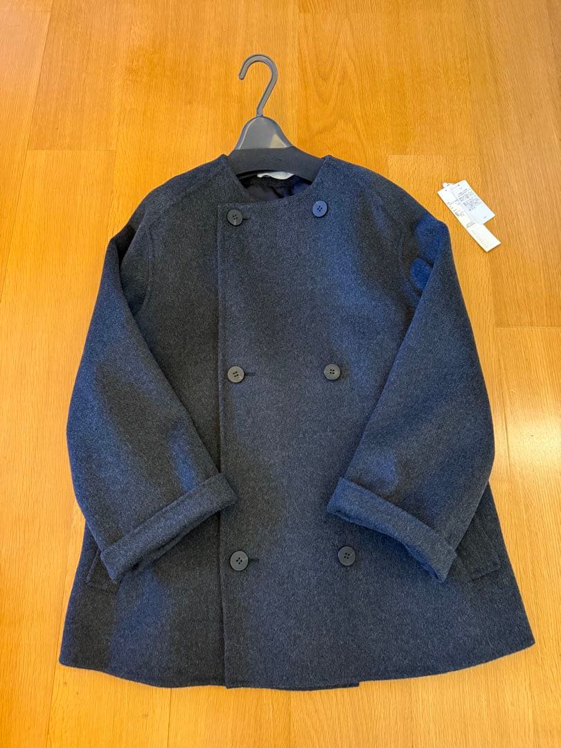 最終値下！試着のみ☆2024☆ギャルリーヴィー☆ダブルフェイスノーカラーコート☆