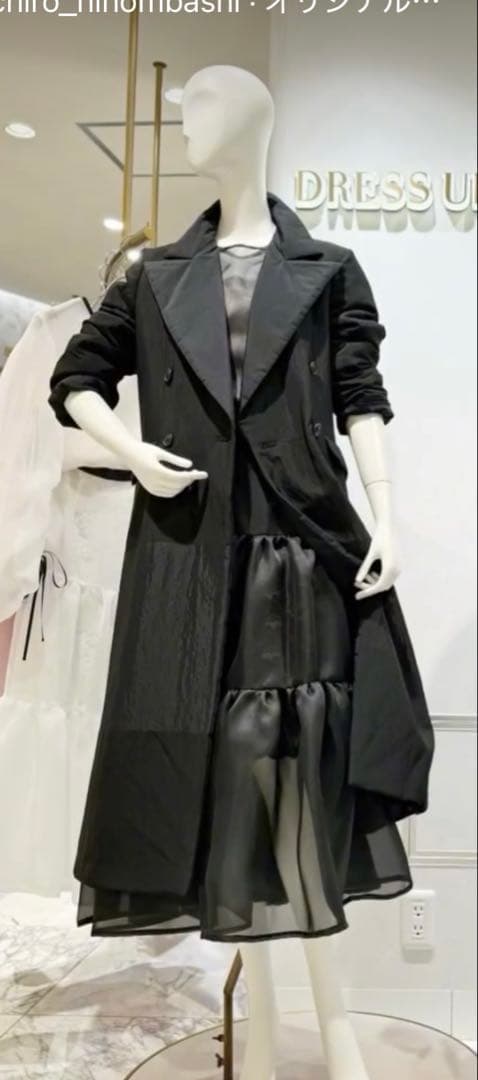 値下げ希少商品setaichiro セタイチロウ 新品同様 黒 中綿タフタコート