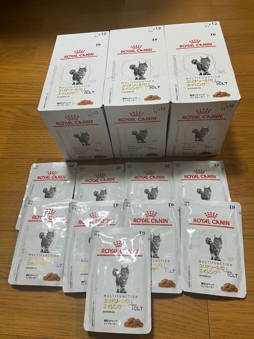  CANIN ユリナリーS/Oエイジング７+ CLT 85g×45個 ユリナリーS/O エイジング7+ ＋ CLT （高齢猫用 ドライ） | Royal Canin JP