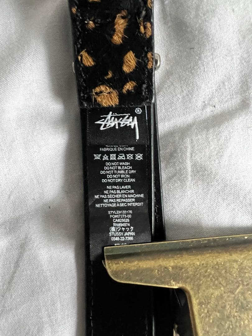 ステューシー レオパード柄ベルト L/XLサイズ - メルカリ