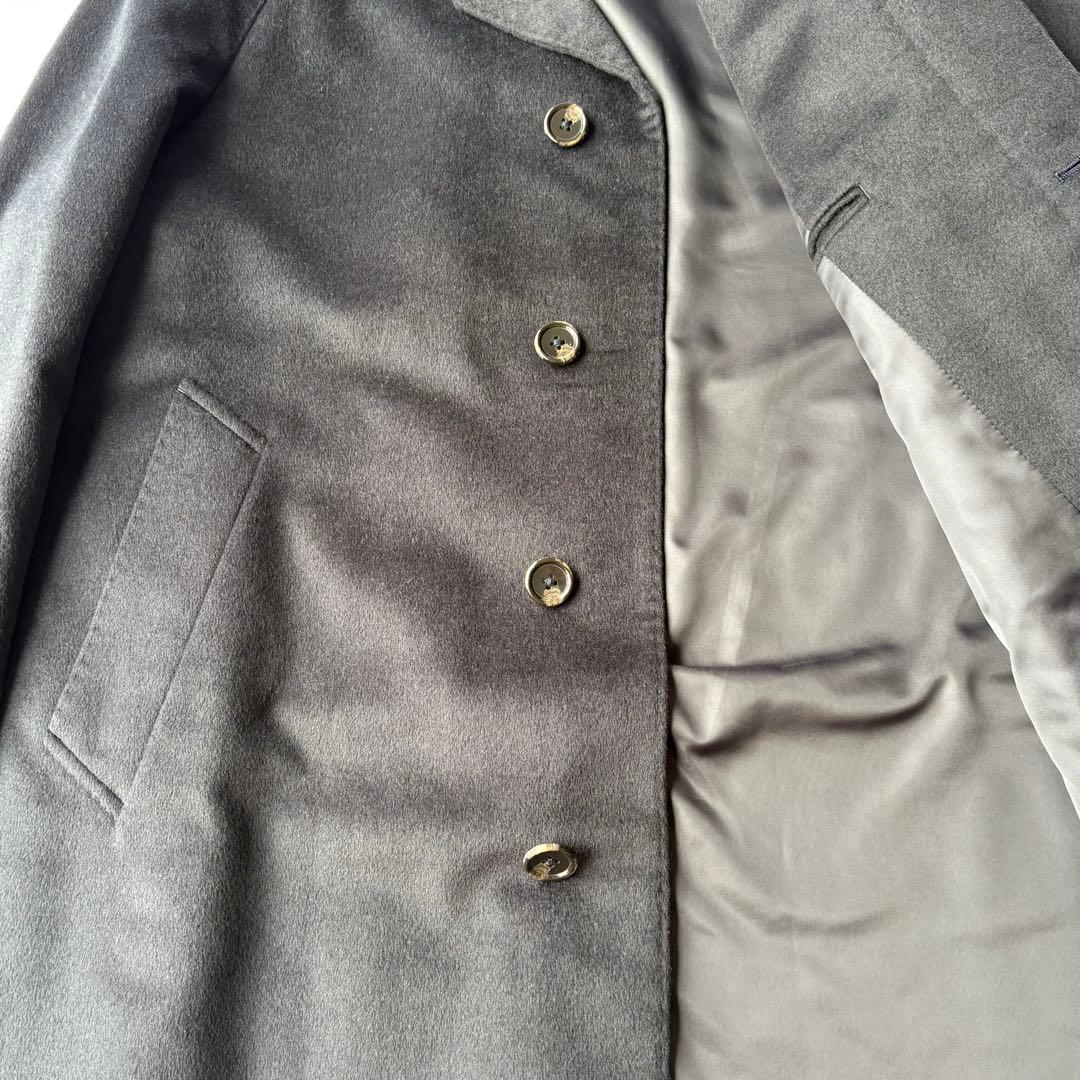 美品】最高級 アンゴラ100% J.PRESS ステンカラーコート ロング Lの