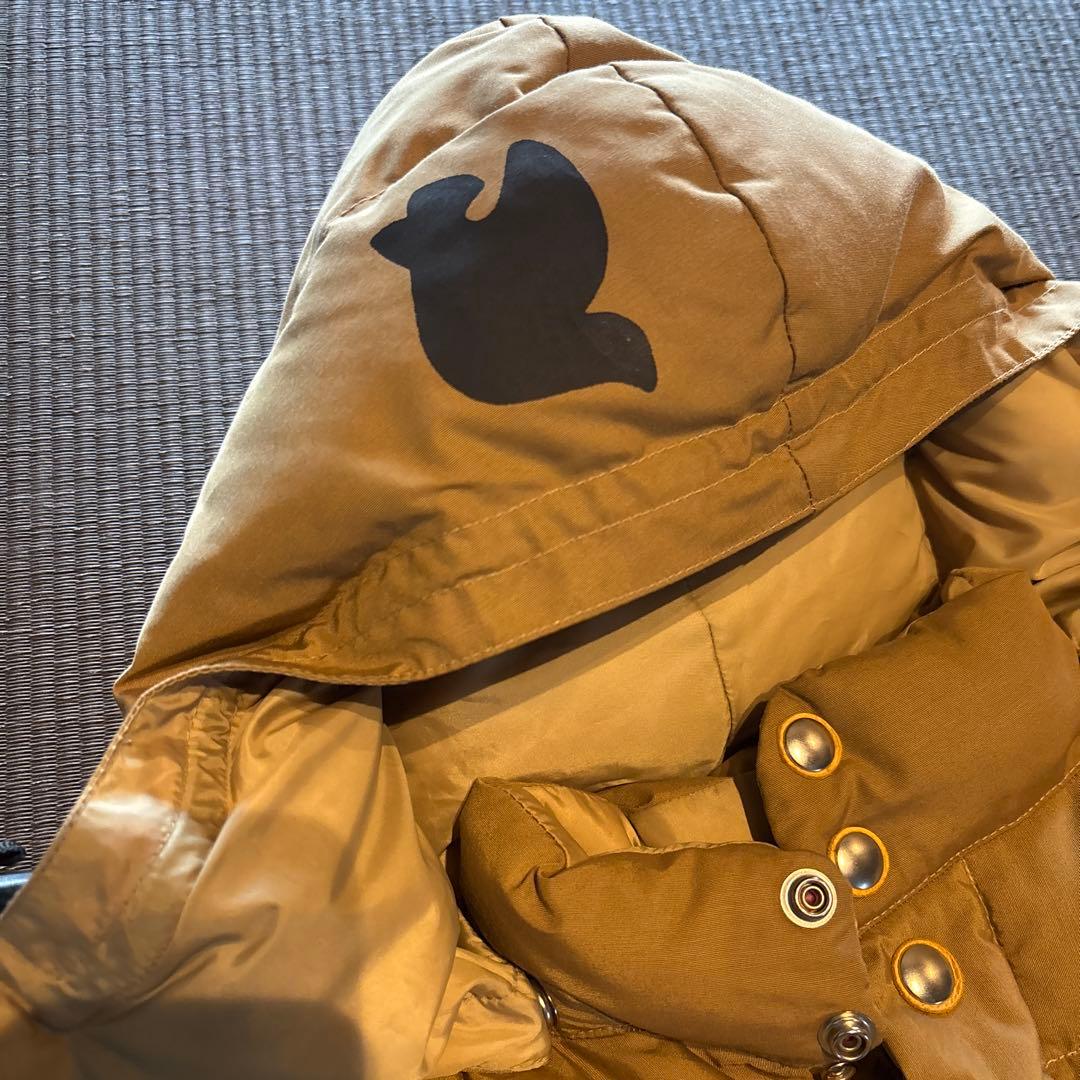 ベージュ フード付き FreeCITYダウンジャケット - メルカリ