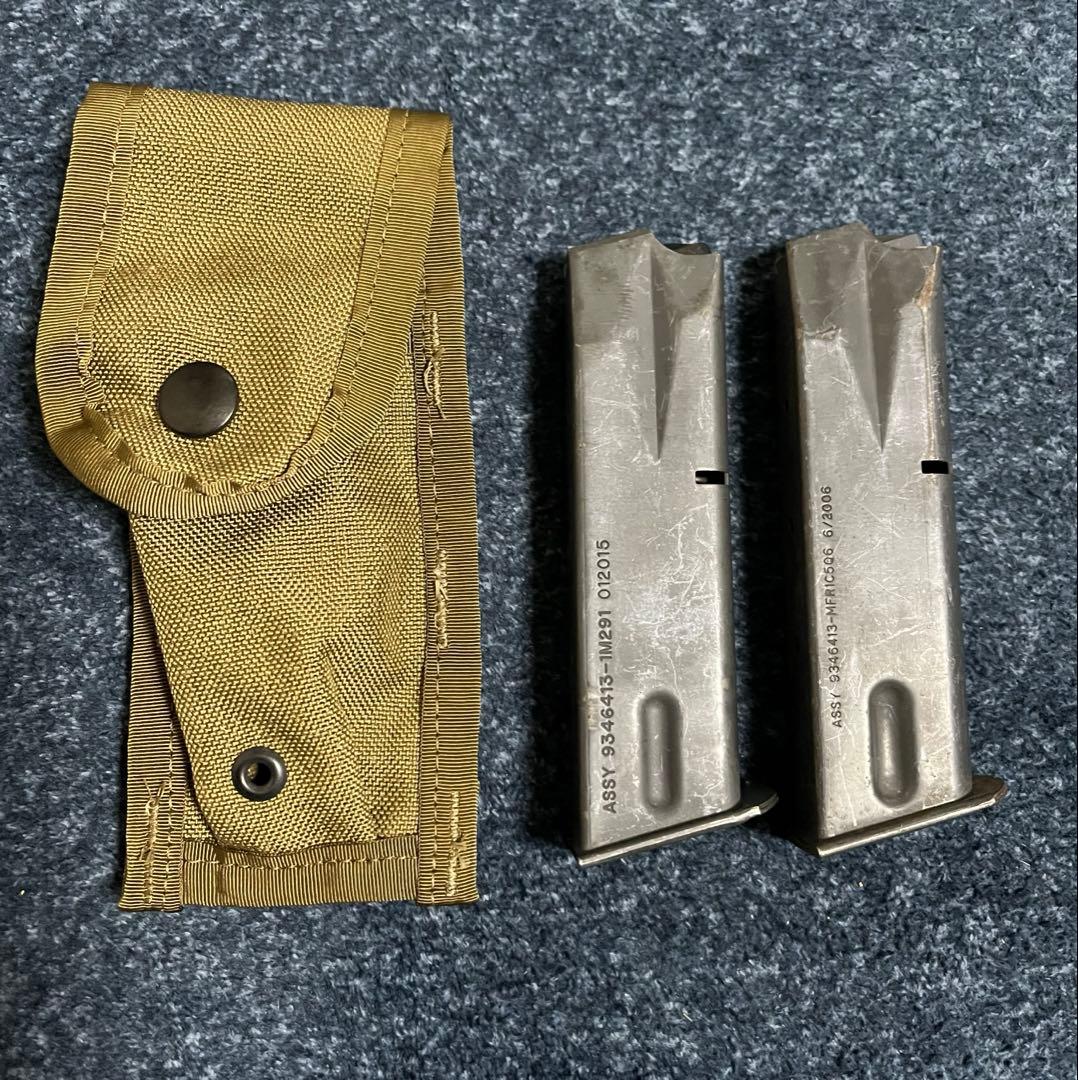 米軍実物 放出品 9mm ベレッタマガジン 2個セット 実物】米軍 放出品 ベレッタ用 マガジン M9 M92 シリーズ 9mm 2本