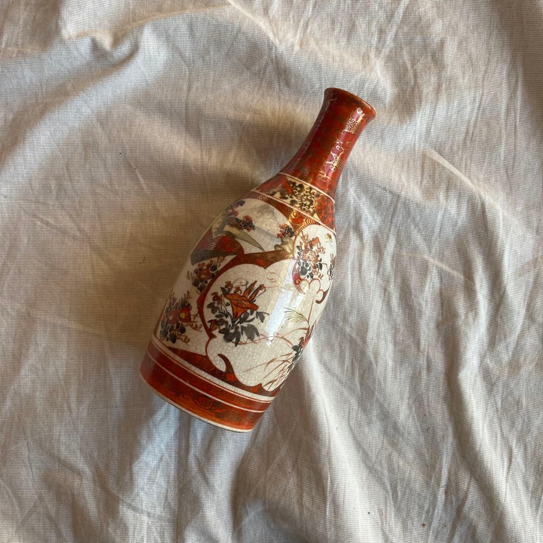 A*e様 骨董　九谷造 九谷造 九谷焼 湯呑 骨董 ヴィンテージ アンティーク 海 舟 松 金