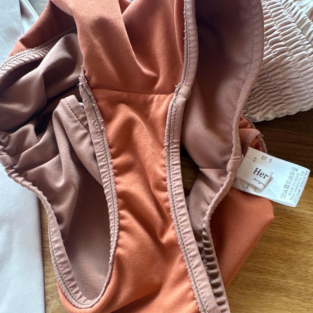 Sサイズ★herlipto 水着double bow one piece ピンク