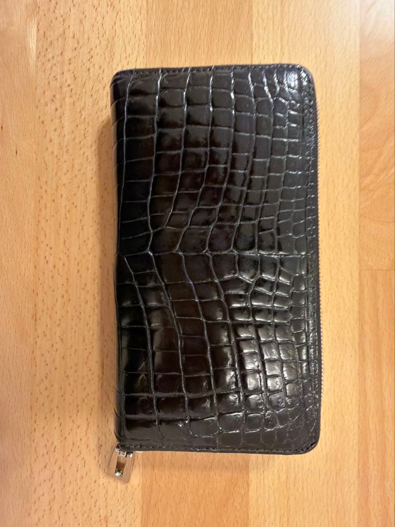 三京商会 ヘンローン ナイルクロコダイルxパイソン 長財布 一枚革 楽天市場】クロコダイル 長財布 ゴールド ラウンドファスナー マット