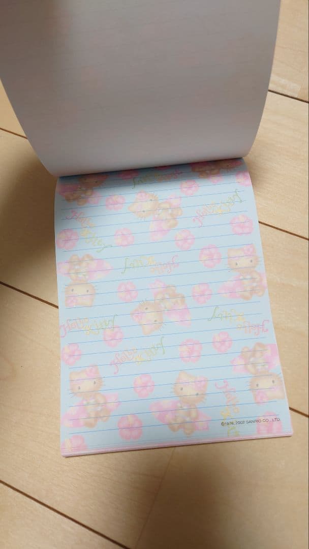 2002年 日焼けキティメモ帳 ガングロギャル ハイビスカス 平成レトロ