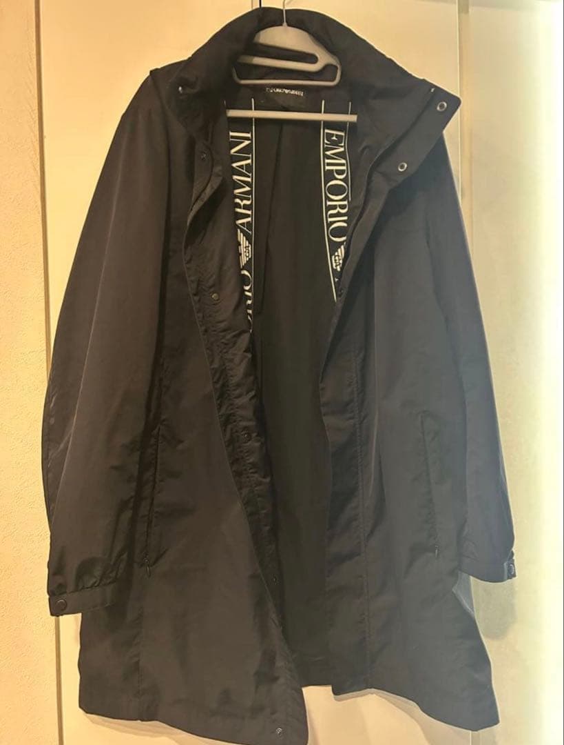 【専用】EMPORIO ARMANI ブラック トレンチコート d3ffb2e713c1ed5dcc8e2cab35fb94