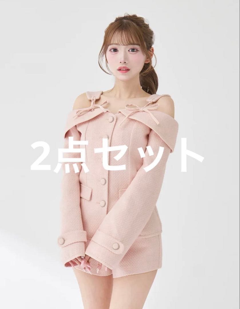 ダーリッチ ボンディングツイードオフショルチュニック - メルカリ