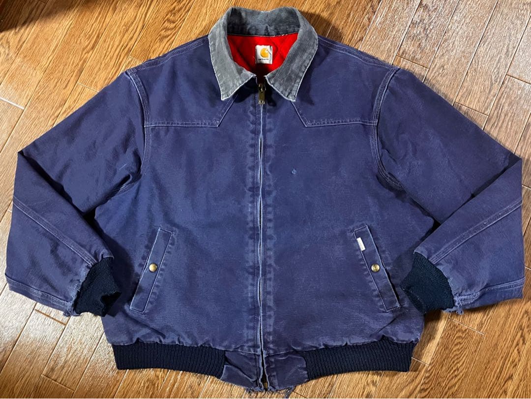 幻・初期】カーハート サンタフェジャケット JQ162 ネイビー L-XL相当