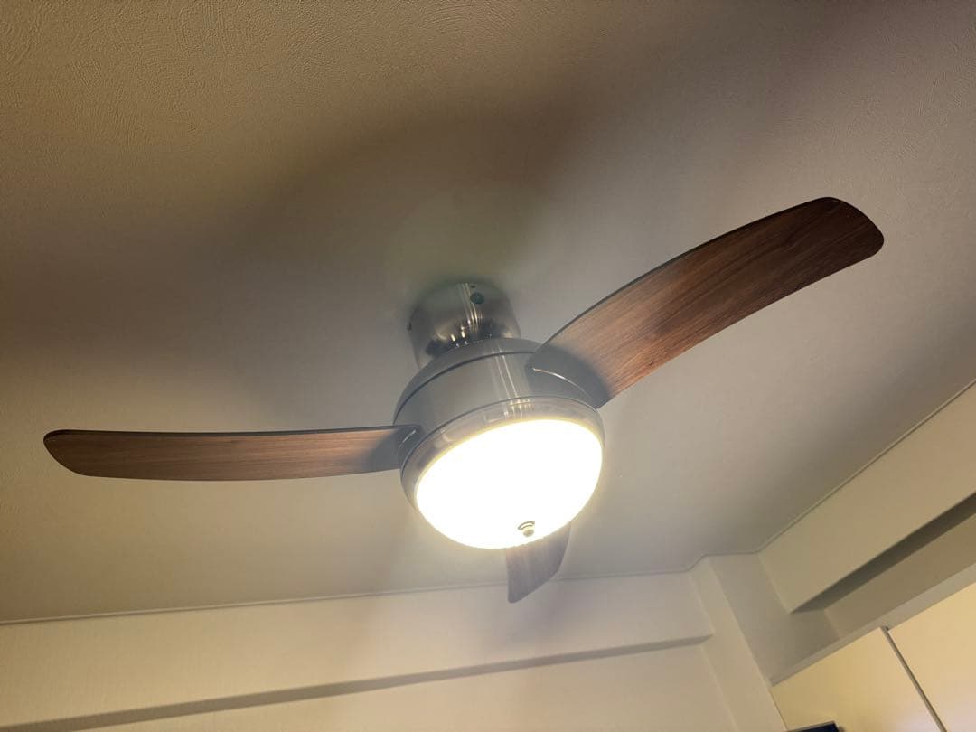 お盆セール】木製羽根シーリングファンLED内蔵型MERCROS 検:LOWYA