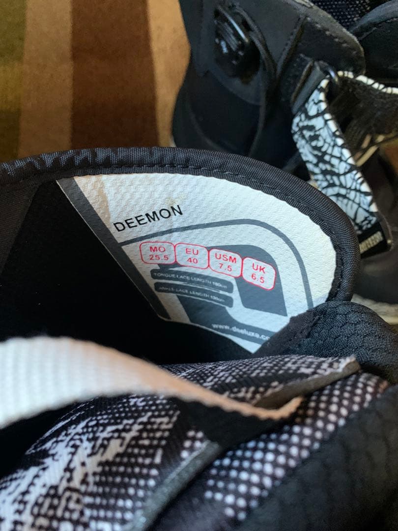 スノーボードブーツ DEELUXE ディーラックス 25.5cm 収納バッグ付き