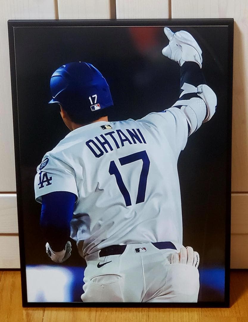 LAドジャース大谷翔平 2025年MLB WS連覇！A3ポスターフレーム付き⑥