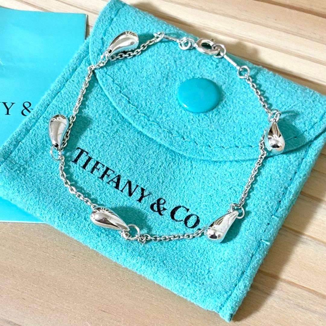 【極美品】 ティファニー ティアドロップ 5P ブレスレット エルサペレッティ TIFFANY&Co.（ティファニー） ブレスレット ティアドロップ 5P エルサ