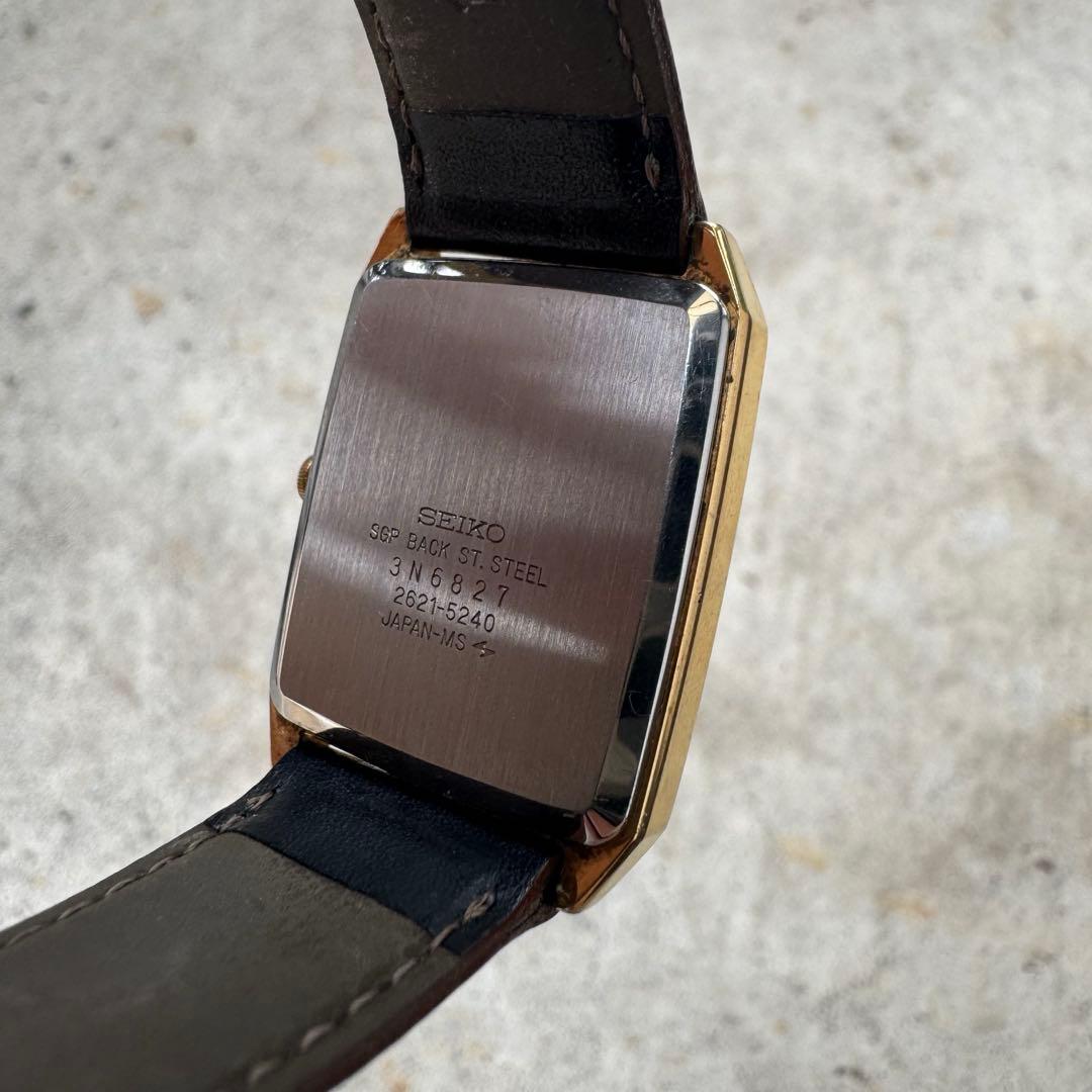 新品電池】SEIKOレクタンギュラー スクエア ヴィンテージ tank 美品
