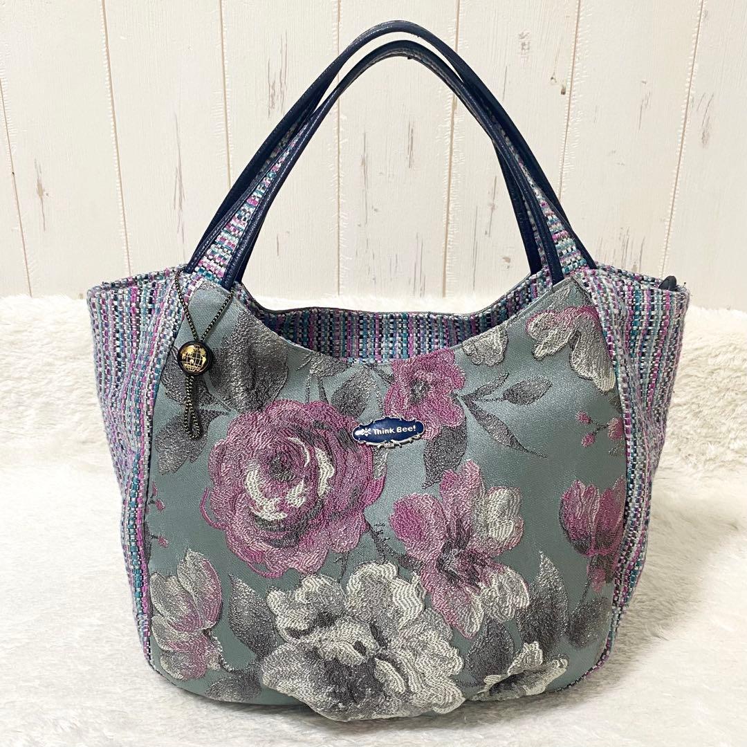 Think Bee! シンクビー ノクターンローズ 花柄 トートバッグ 肩かけ