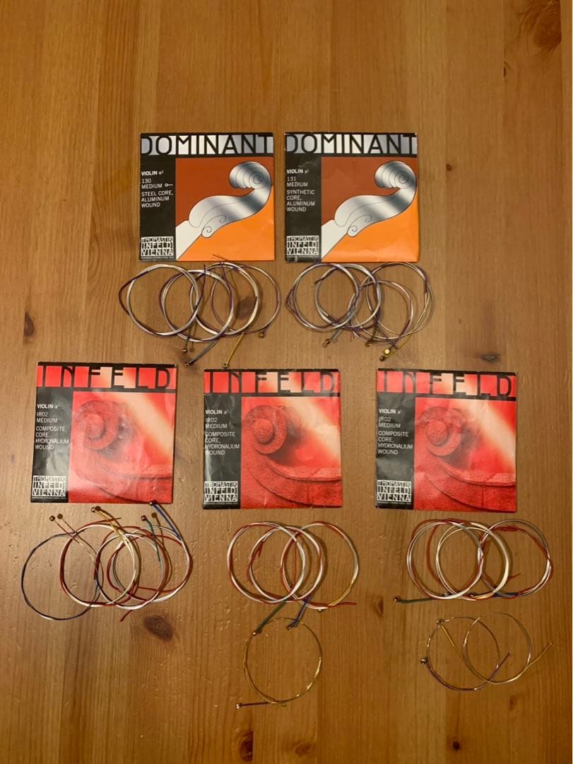 お値下げ　Dominant ヴァイオリン　4/4 弦　5セット Amazon.co.jp: Dominant ドミナント 4/4バイオリン弦セット : 楽器