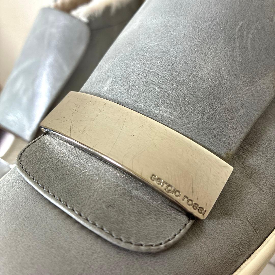 sergiorossi 39 sr1Addict ムートン グレー スニーカー - メルカリ