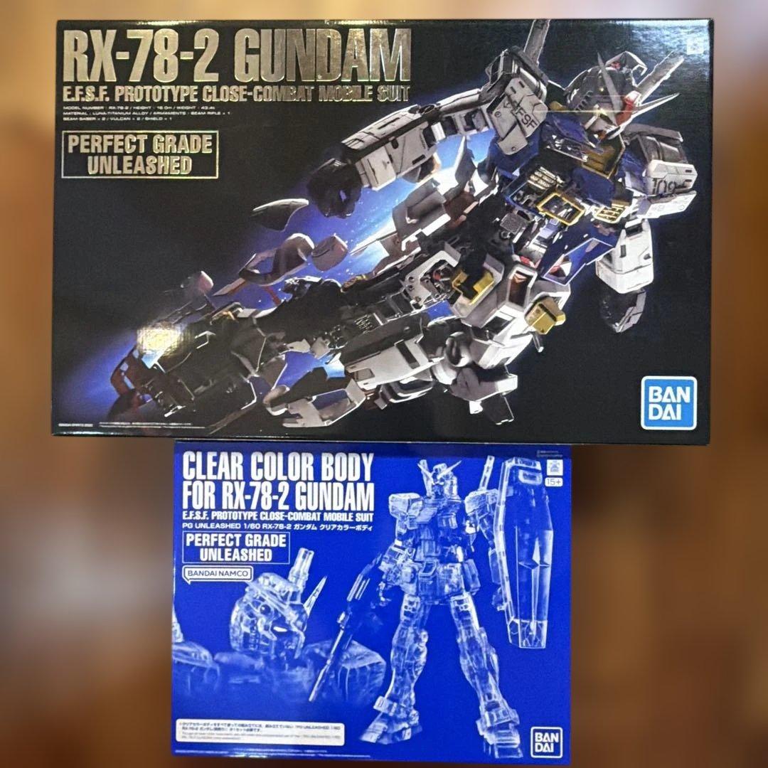 ゆ*☆様 PG UNLEASHED ガンダム　本体　クリアボディセット　未組み立 Amazon.com: Bandai spirits 1/60 PG Unleashed Clear Color Body