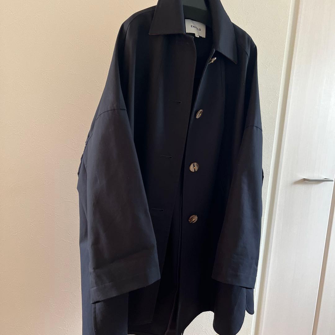 ENFOLD COTTON DOUBLE ステンカラーボックスコート - メルカリ