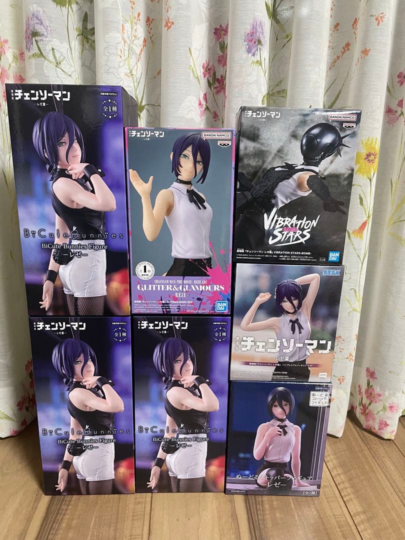 チェンソーマン　レゼ篇　 レゼ　 ボム　プライズフィギュア　7点セット バニー他 劇場版『チェンソーマン レゼ篇』ボムが躍動感溢れる姿でプライズ