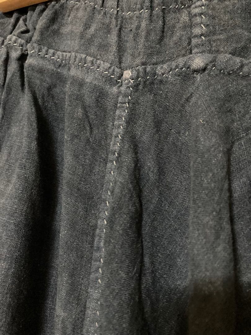 えみおわす　リスパンツ　藍染/早川ユミ　mittan グランピエ　calico