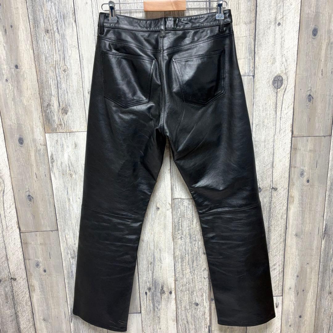 OLD GAP boot fit レザーパンツ ブラック 山田蓮 W31 L30 - メルカリ
