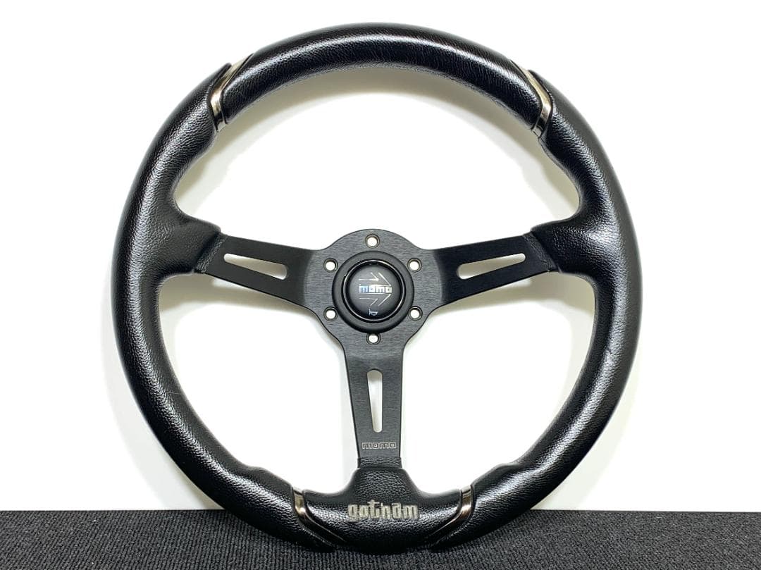 モモ ゴッサム ステアリング 35Φ ホーンボタン付 12年製 美品 ディープ Amazon | MOMO モモ ハンドル ステアリング GOTHAM ゴッサム 35Φ 新