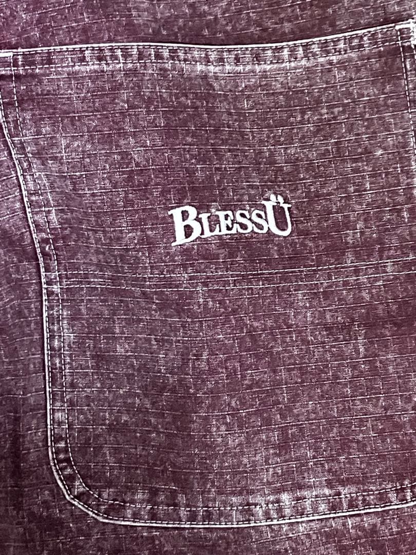 BlessU カーゴパンツ ワインレッド - メルカリ