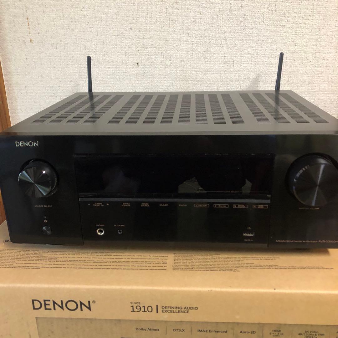 デノン Denon AVR-X3800H　avアンプ9.4ch 美品 AVR-X3800H - 9.4 Ch. 105W 8K AV Receiver Powered by HEOS™ with