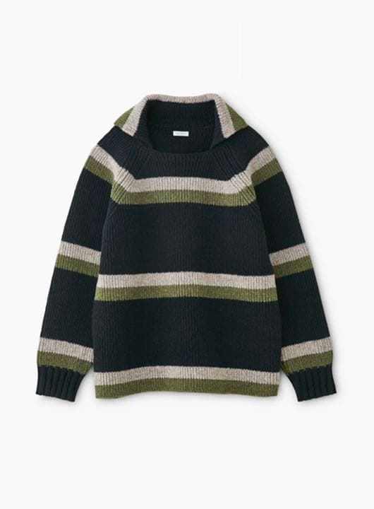 PHIGVEL OLD BORDER KNIT D.NAVY フィグベル ベストセラー 商品