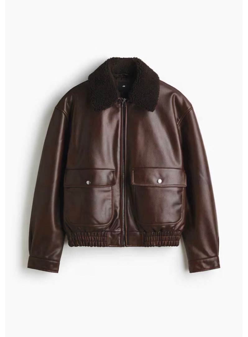 短丈 ボア レザージャケット nugu musinsa asclo zara - メルカリ