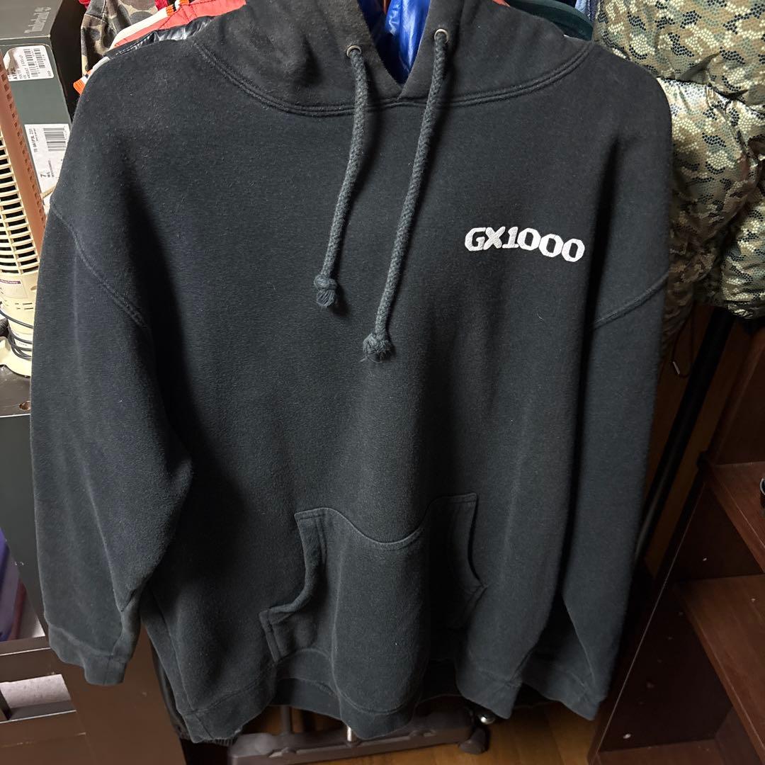 GX1000パーカー フーディー 黒 - メルカリ