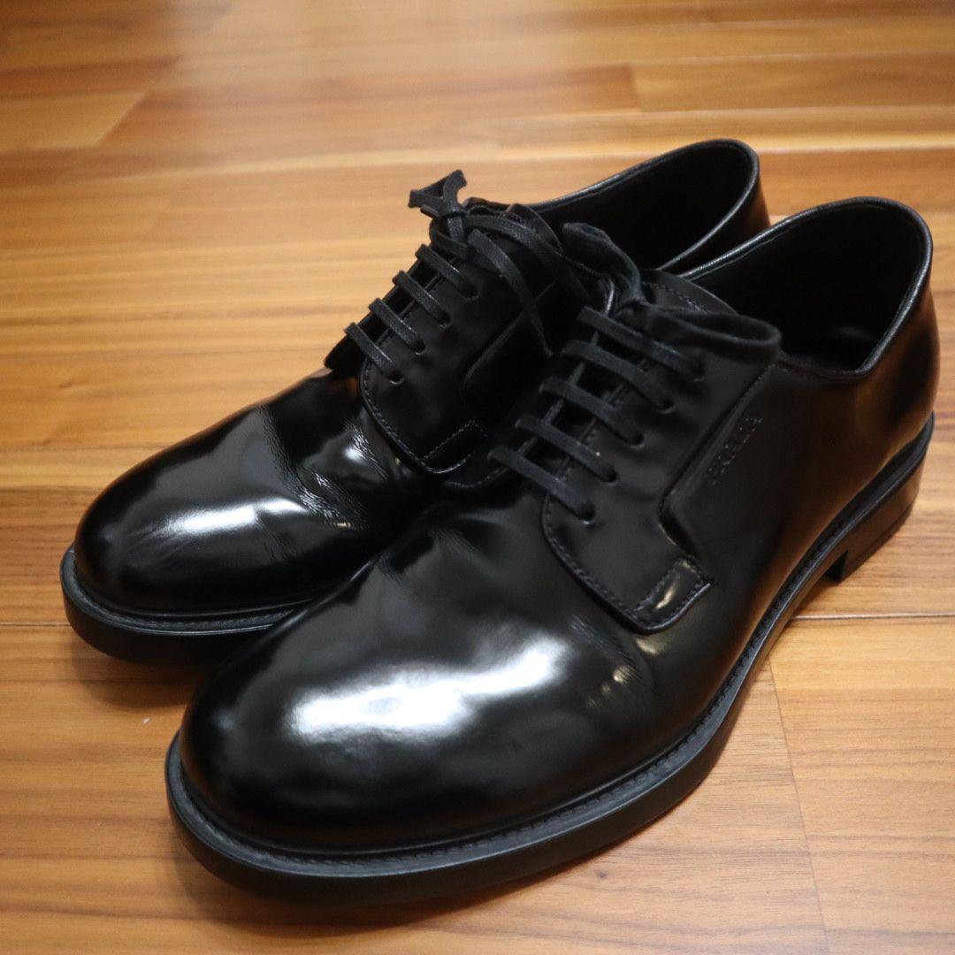 極美品　PRADA　プラダ　革靴　ダービーシューズ　7.5　26.5cm