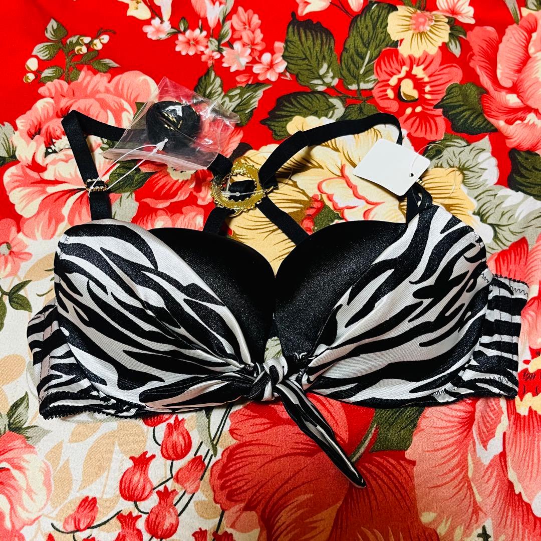 ☆aimerfeel☆サテンブラショーツ☆ゼブラ柄アニマル☆パンツ下着