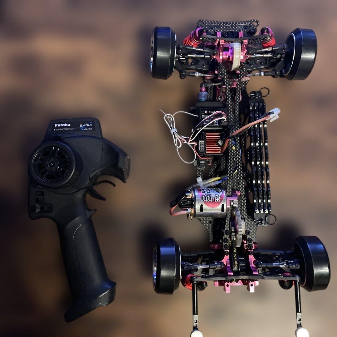 ドリラジ 3レーシング、モーター、アンプ、サーボ、受信機付き　71ボディ ドリラジ 3レーシング、モーター、アンプ、サーボ、受信機付き 71