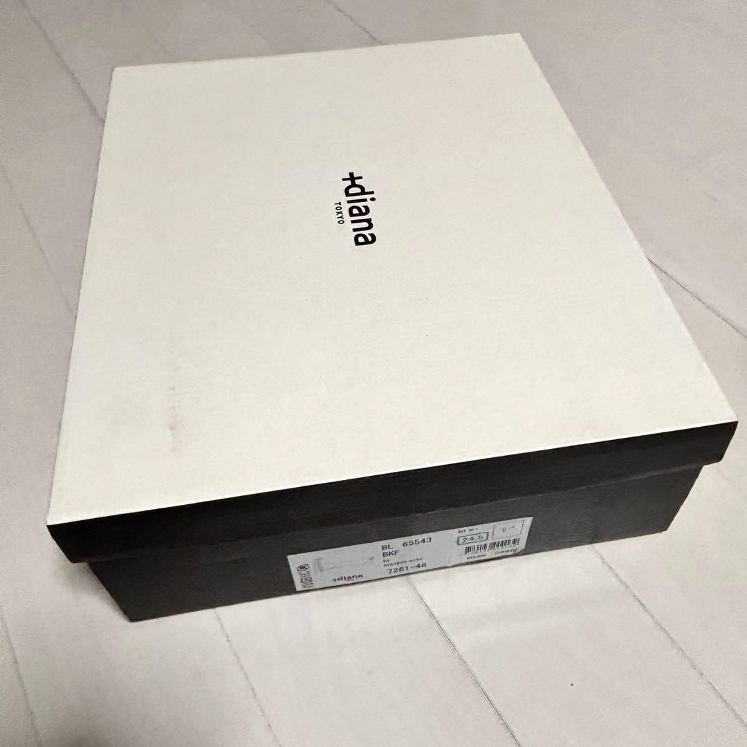 未使用品 +diana ニーハイブーツ ニット素材 撥水加工 24.5cm