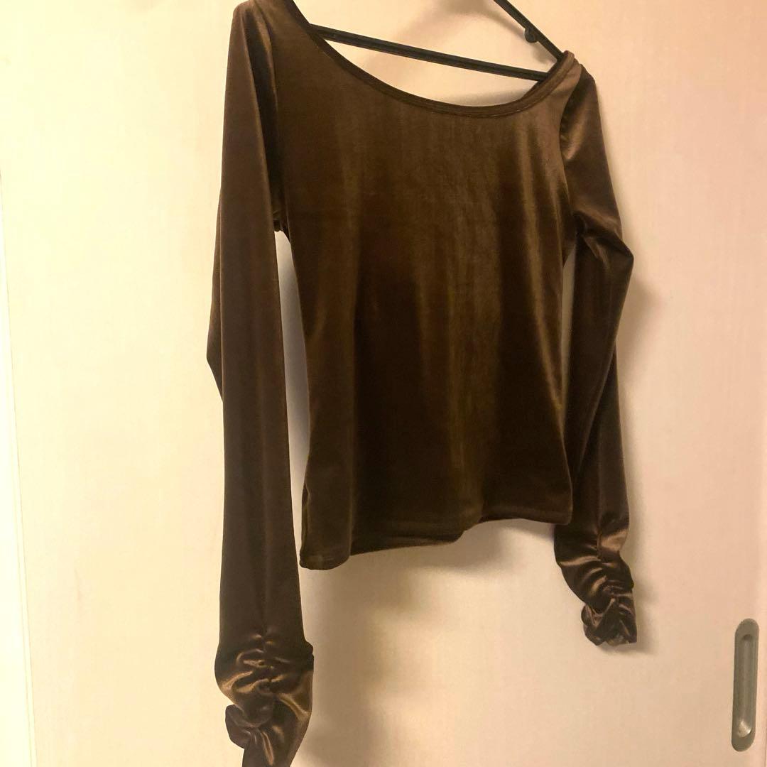 ローブブラン Sharp Neck Velour Tops laubeblanc - メルカリ