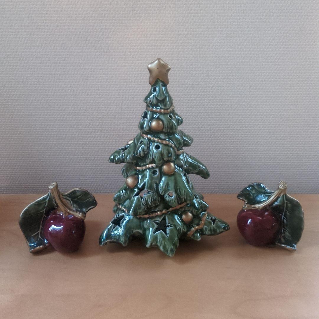 ドイツ製 陶器 クリスマスツリー・キャンドルホルダー セット - メルカリ